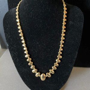 Cascading Gold Bead 16" Necklace Just the right amount of elegance